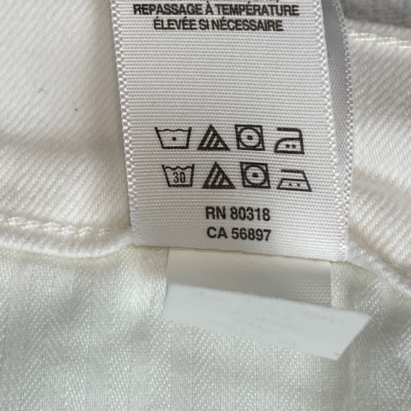 Lucky Brand Zoe Straight Crop Ankle Jeans White Size 6 / 28 Mid Rise - Picture 8 of 9